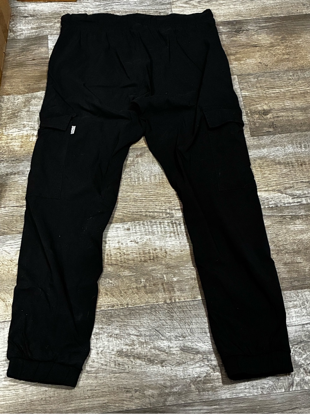 Men's Black Cargo Jogger Pants - Brand Unspecified